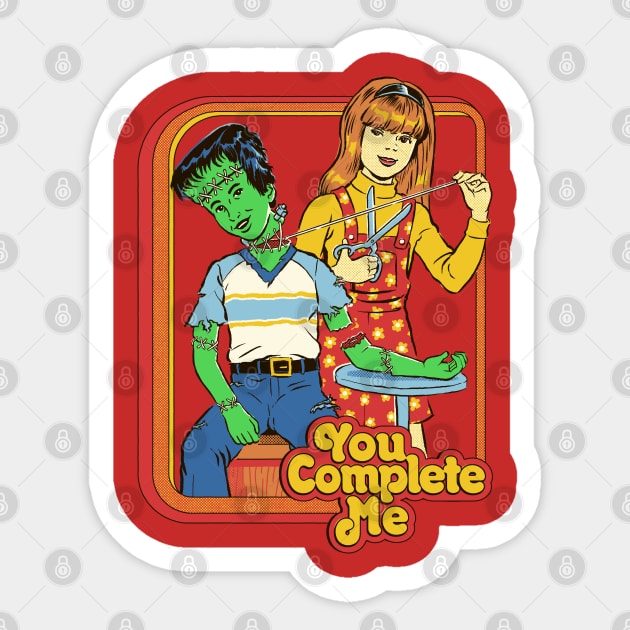 You Complete Me Sticker by Steven Rhodes